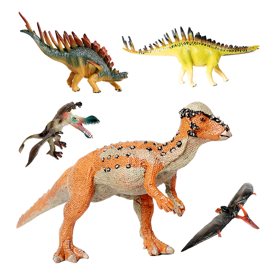 Kids Toys Reviews - Figuras de Dinossauros Pré-históricos de Plástico,
