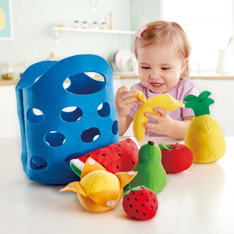 Kids Toys Kitchen Set - 8 pçs conjunto de cesta de