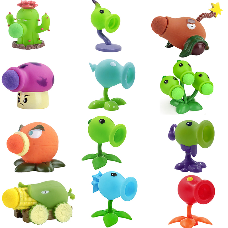 Kids Zombie Toys - 1 pçs plantas vs zumbis peashooter