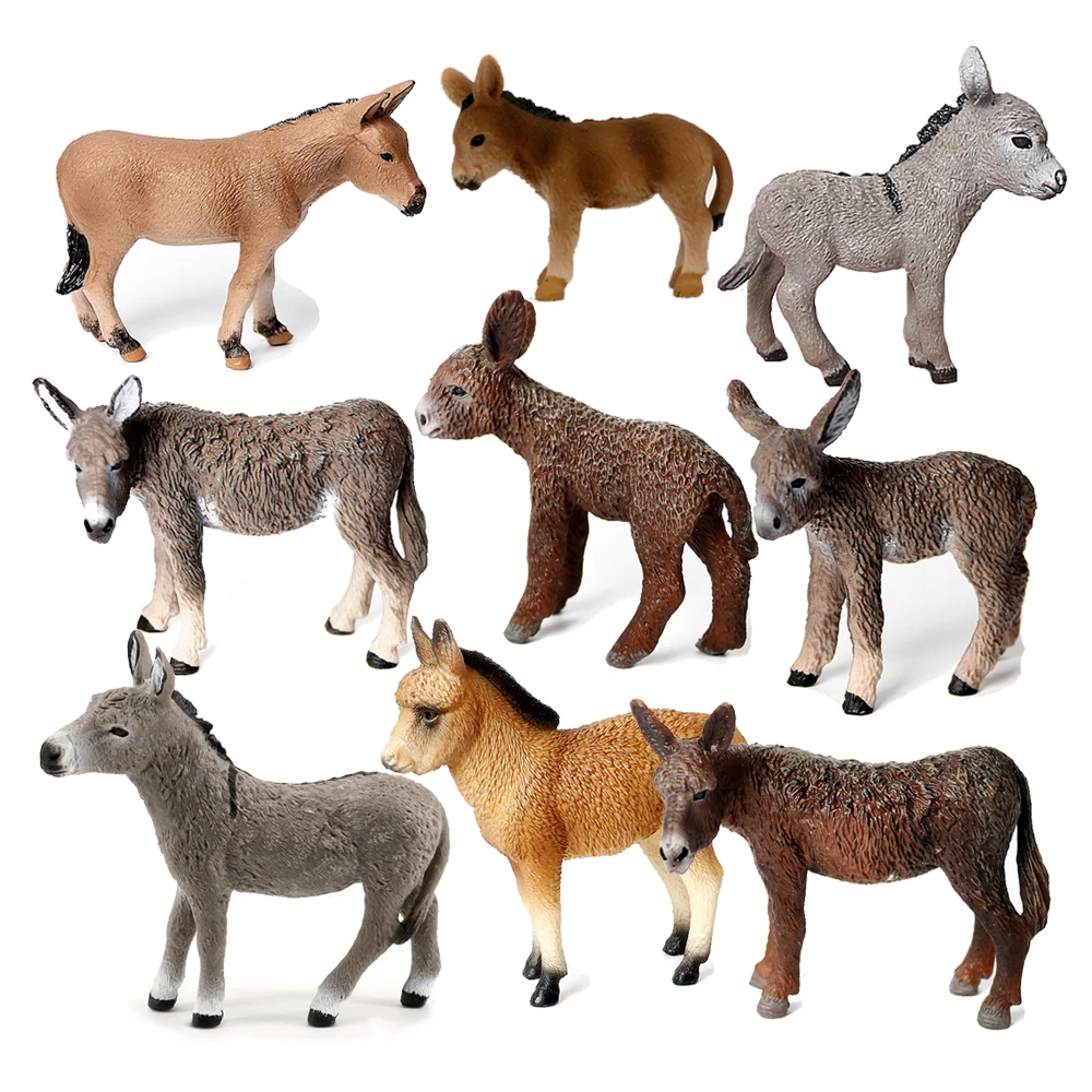 Kids Toys Reviews - Modelo de burro brinquedo animais figuras