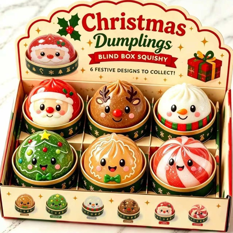 Kids Toys Xmas - Brinquedo Antiestresse de Natal em Forma