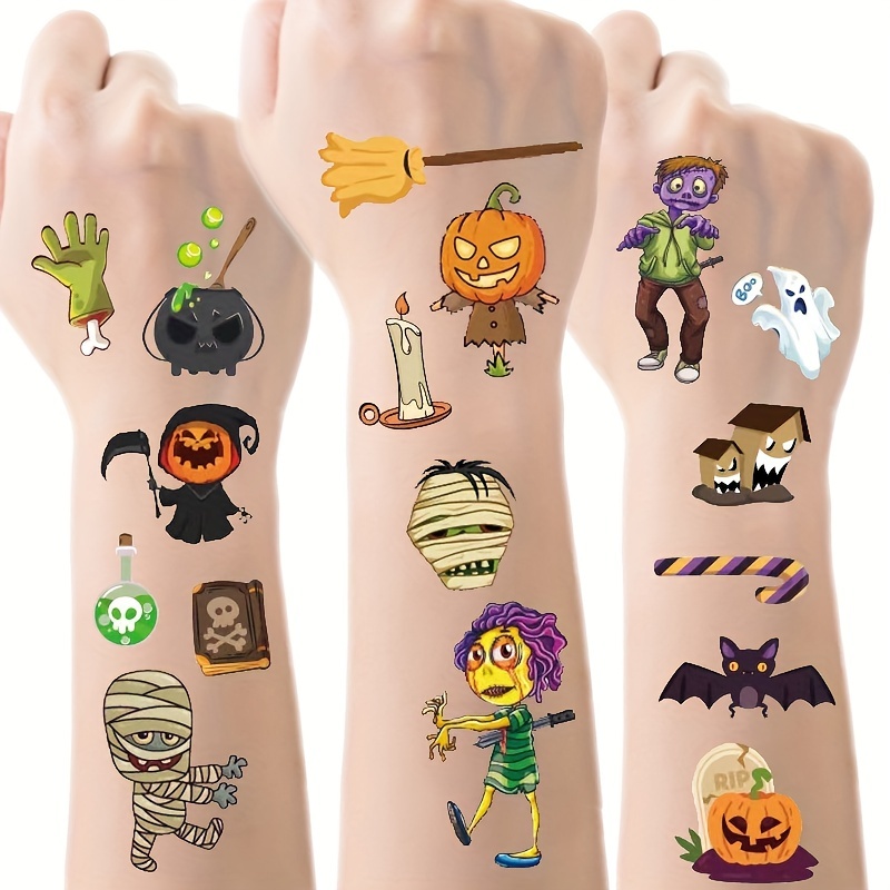 Kids Zombie Toys - 10 folhas de abóbora de halloween