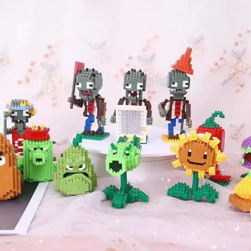 Plantas vs zumbis blocos peque - Kids Zombie Toys avaliação e preço