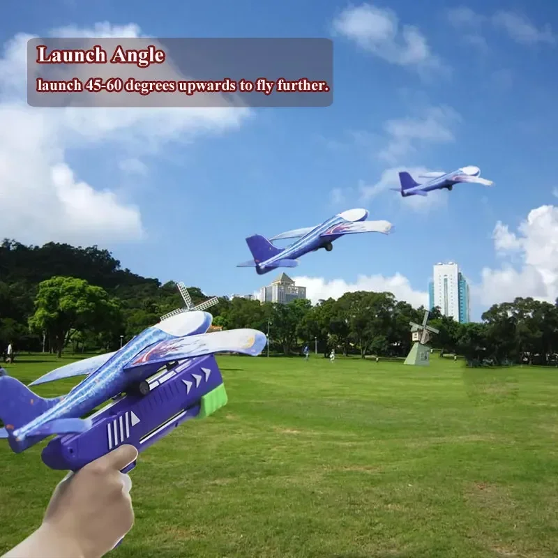 Foam Plane Toy Gun for Kids, L - Catapult Launcher Toy avaliação e preço