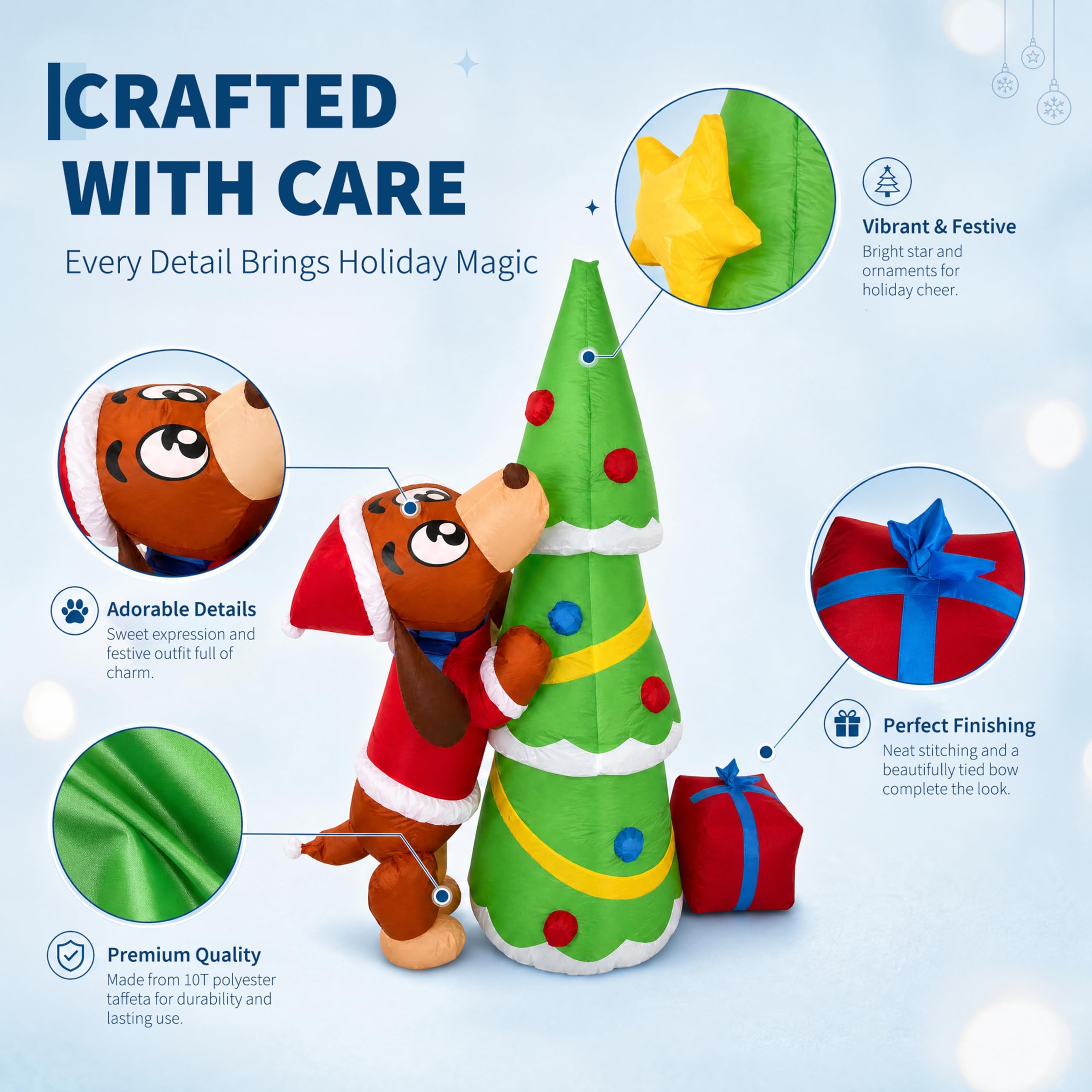Cachorro de Natal Inflável Gig - Kids Yard Toys avaliação e preço