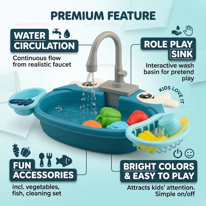 Brinquedo Interativo de Água p - Kids Toys Kitchen Set avaliação e preço