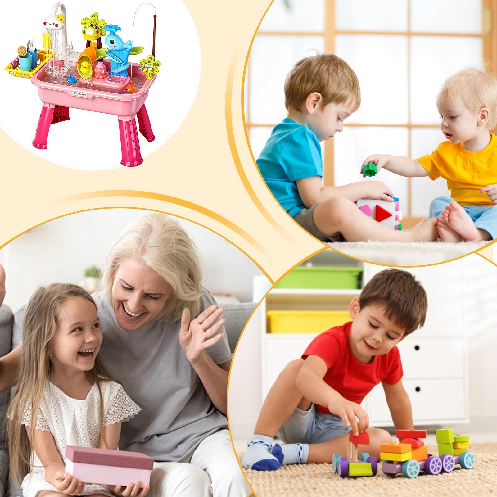 Pia Elétrica de Brincar para C - Kids Toys Kitchen Set avaliação e preço