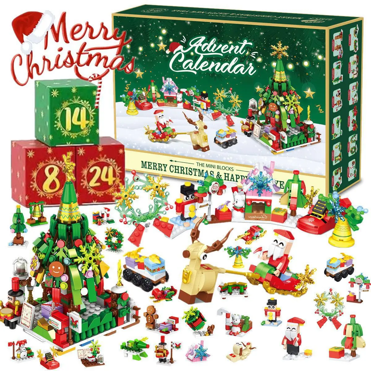 Novo conjunto de blocos de con - Kids Toys Xmas avaliação e preço