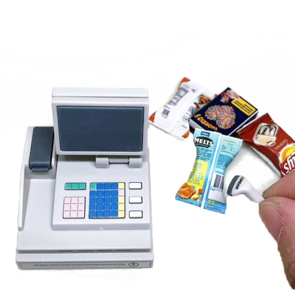 Diy casa de bonecas pos máquin - Toy Cash Register avaliação e preço